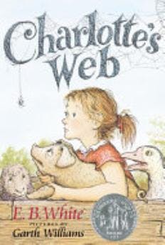 Charlottes Web Book and Charm