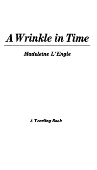 A Wrinkle in Time