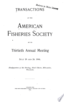 Proceedings of the American Fisheries Society