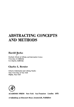 Abstracting Concepts and Methods