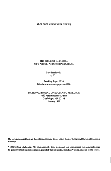 The Price of Alcohol, Wife Abuse, and Husband Abuse