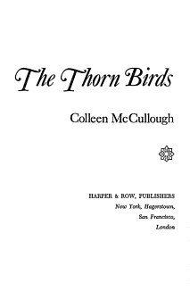 The Thorn Birds