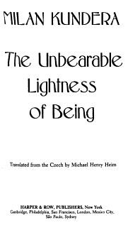 The Unbearable Lightness of Being