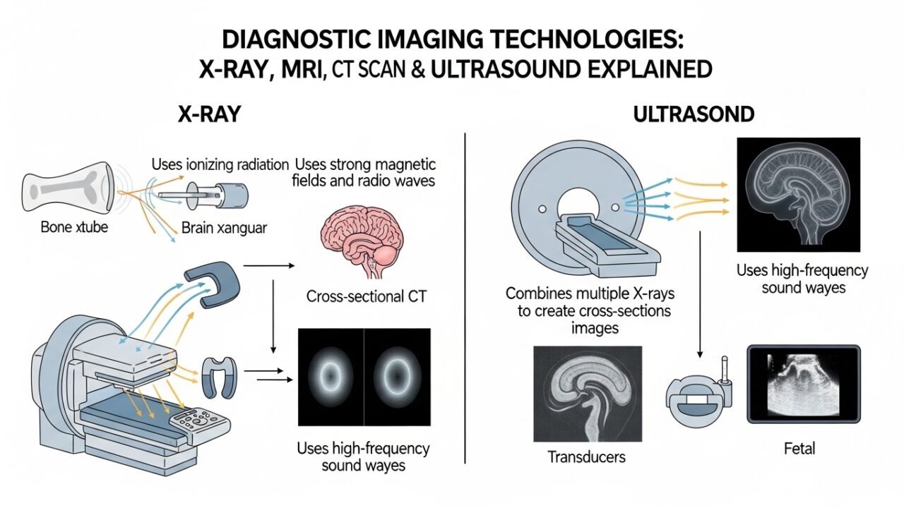 Diag Image: Explained X-Ray, MRI, CT Scan & Ultrasound Technologies