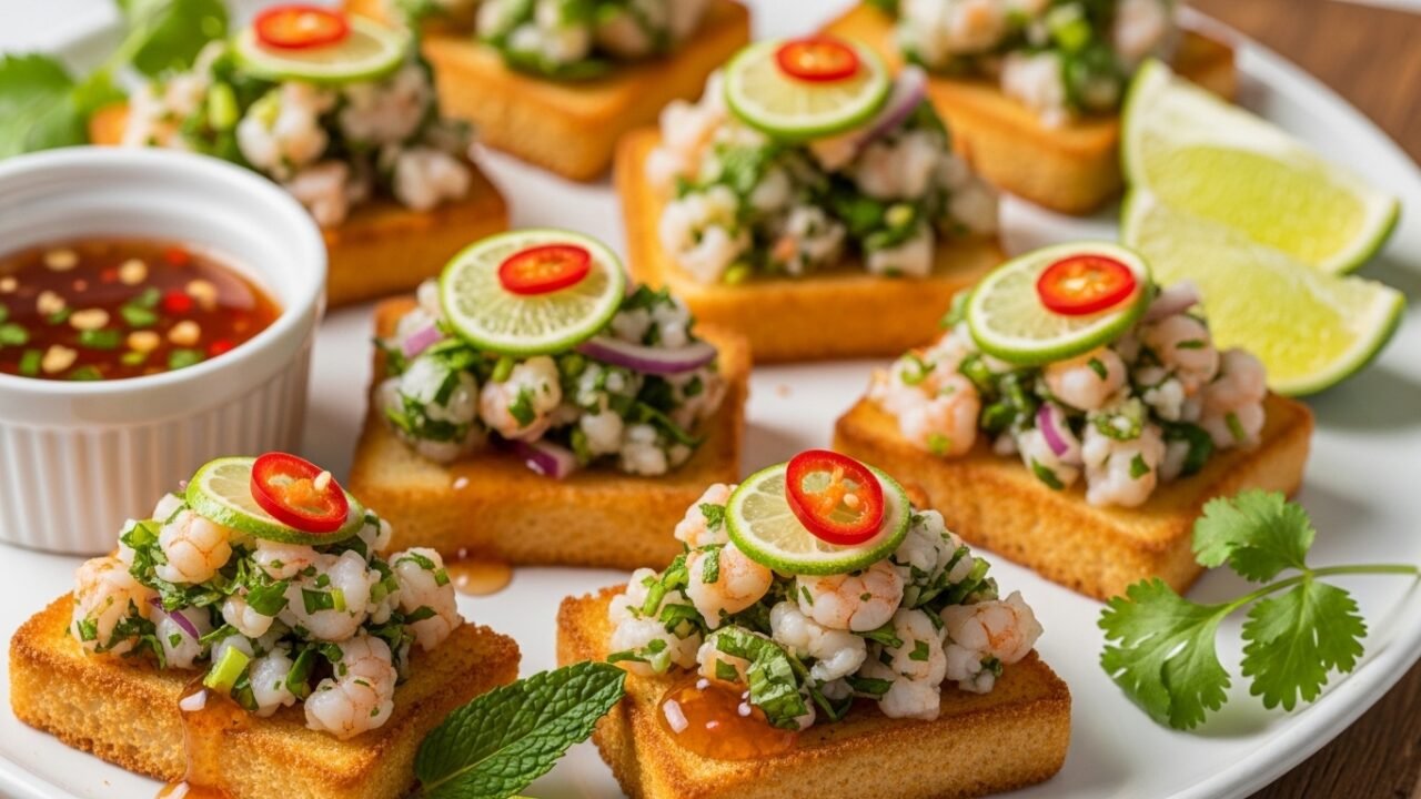 Toastul: Crispy Vietnamese Shrimp Delight Bursting with Flavor